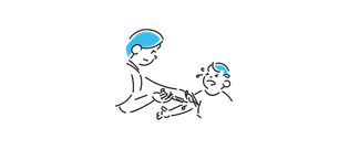 もしもの対応のイラスト